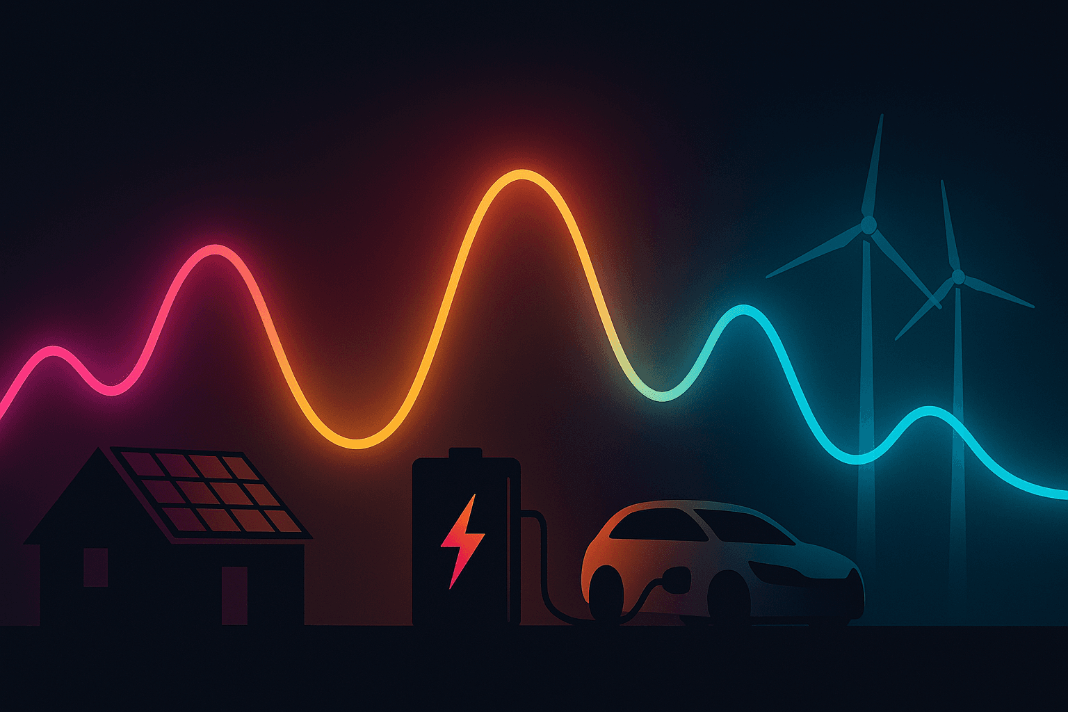 Visualisierung dynamischer Börsenstrompreise mit PV-Anlage, Speicher und Wallbox