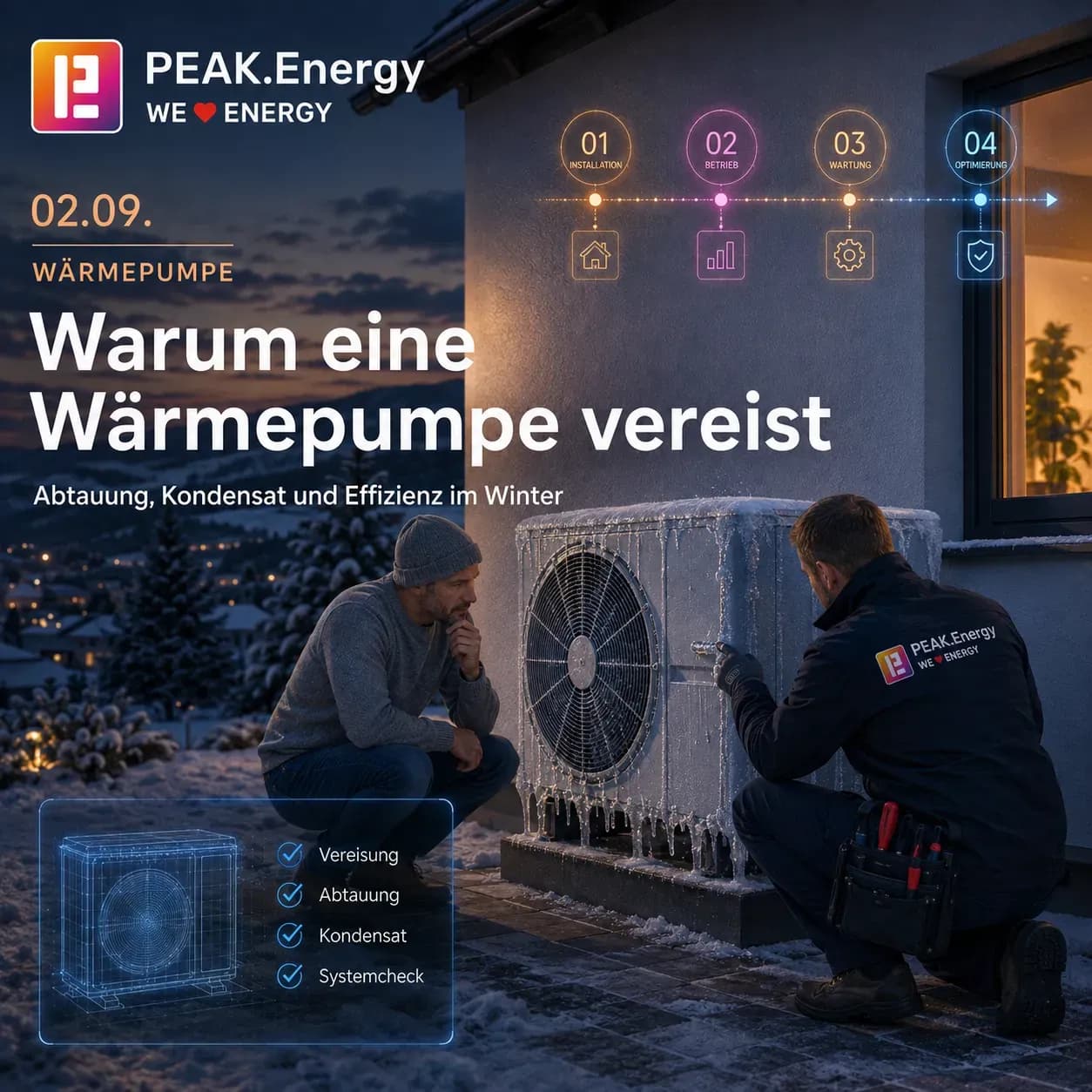 Warum eine Wärmepumpe vereist
