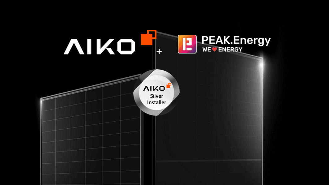 AIKO Solarmodule und PEAK.Energy als AIKO Silver Installer
